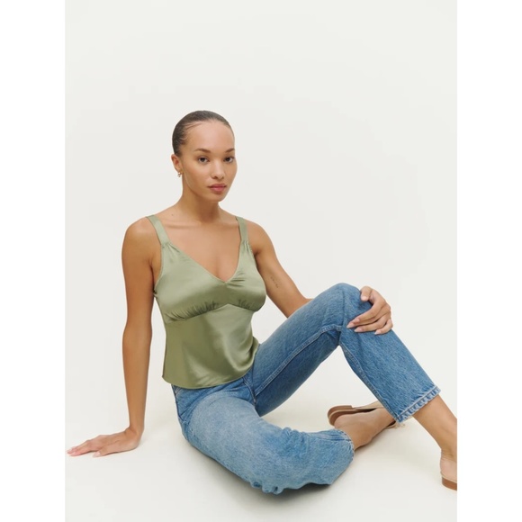 Reformation NWOT Elodie Silk Top - Picture 1 of 9